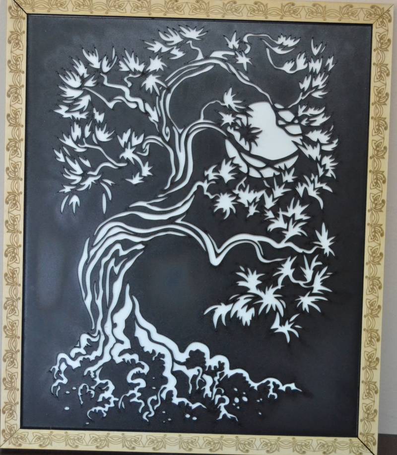 Laser cut decorative frame