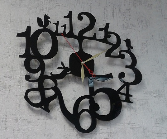 Beautiful Wall Clock Vector for cnc router or laser