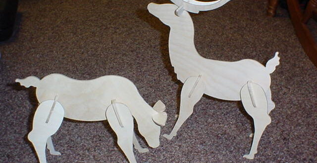 DXF for cutting Deer for decoration