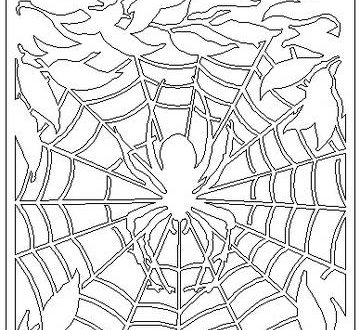 Decoration panel for laser cutting Spider