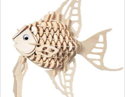 Fish DXF Vector 3D puzzle