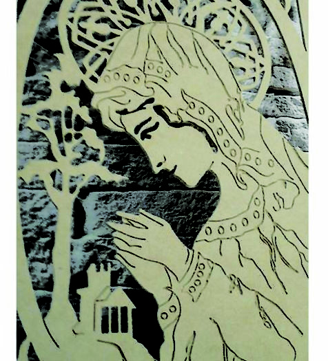 Religious drawing for laser cutting and engraving