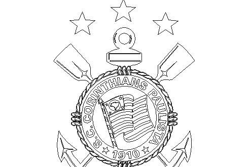 EMBLEMA DO CORINTHIANS DXF