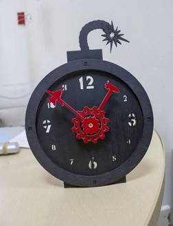Clock in pump format
