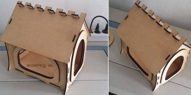 Laser cut dog house