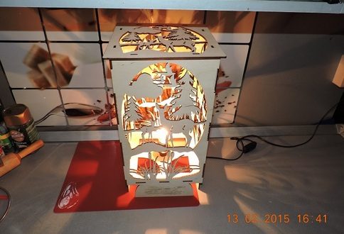 Decorative box with lights