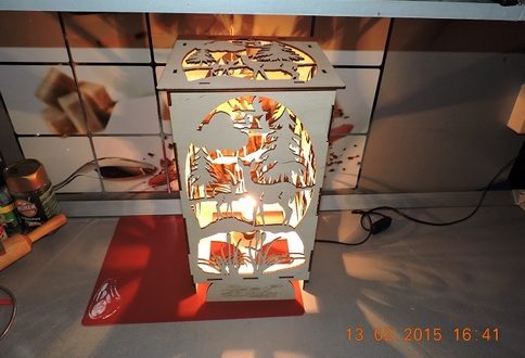 Decorative box with lights