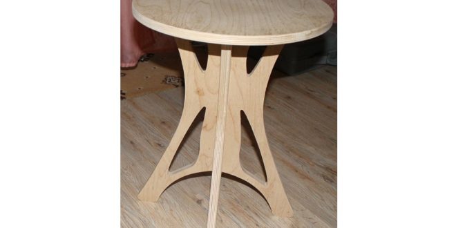 Plywood stool