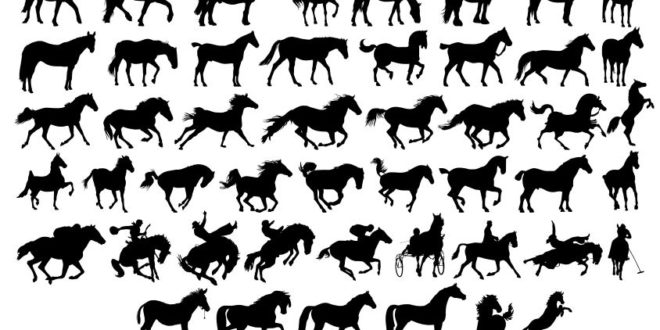 FREE Silhouettes of horses