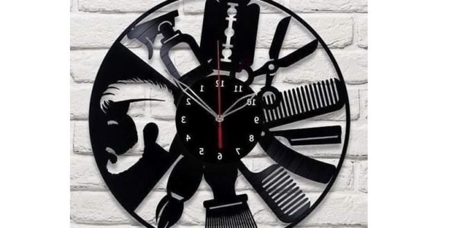 Wall clock for barbershop