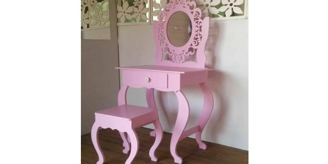 Dressing table with bench