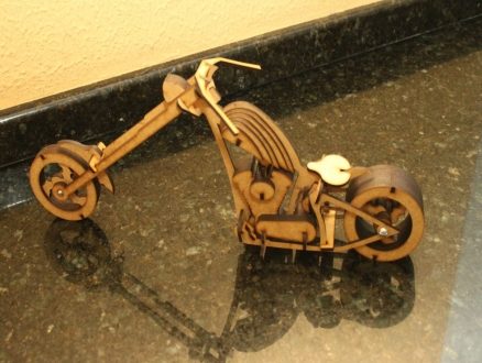 Laser &#8211; 3D &#8211; Chopper Motorbike