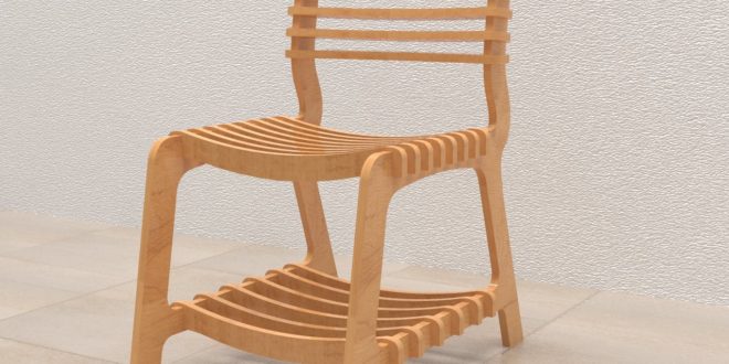 REDWOOD´S CHAIR Indoor chair with assemble parts. Material thick 18 mm