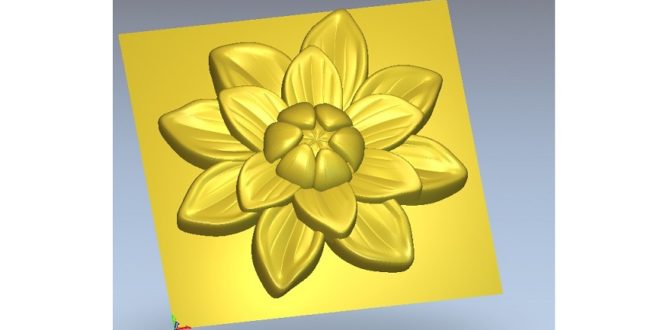 3D Flower Relief 131