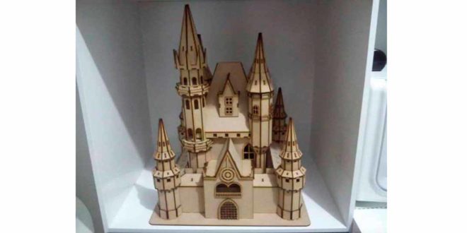 Castle for laser cutting wood 3mm DXF