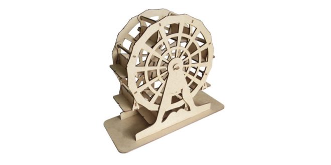 Giant Wheel for Laser Cutting 3mm DXF CDR