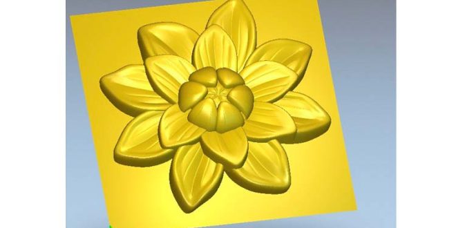 3D Flower Ornament STL model