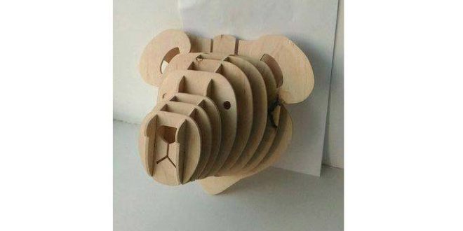 Teddy bear vector for cutting in cnc router or laser 4mm