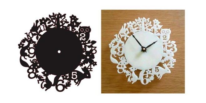Animal clock DXF files and CDR vectors
