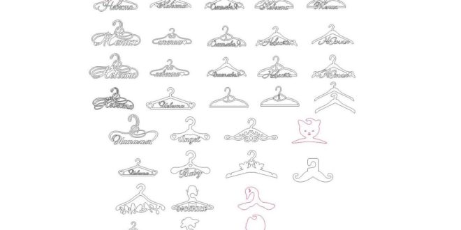 Some models of hangers DXF Files