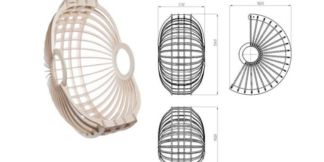 Suspended Rocking Chair &#8211; 20mm dxf vector and cdr vector