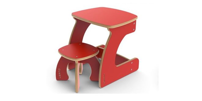 Table with seat for children &#8211; 15mm &#8211; DXF and CDR