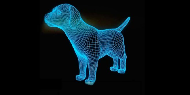 Puppy Acrylic illusion for laser cutting and engraving