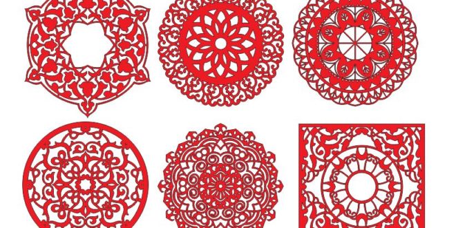 Vector 2D decorative mandala dxf and cdr vector format