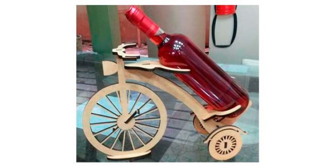 Wine cellar in bicycle format