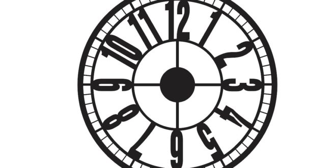 FREE Clock vector to laser cut DXF CDR files download