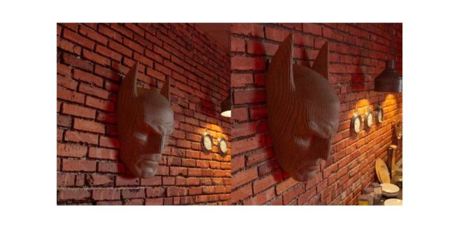 3d batman head wall decoration