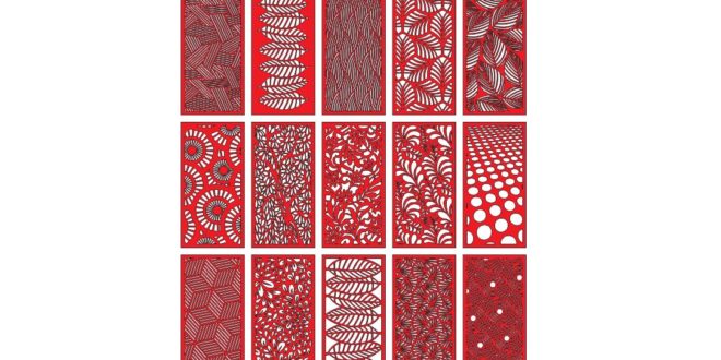 15 Templates for Laser Cut Pattern Panels &#8211; dxf and cdr vector files