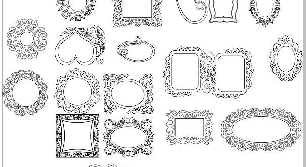 Various models of dxf cutting frames