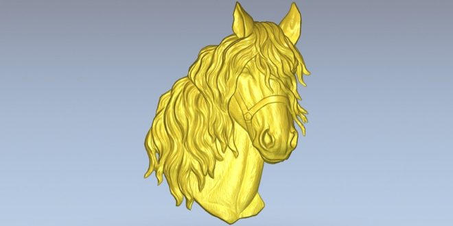 Horse Head Relief for milling on cnc 3d file model download