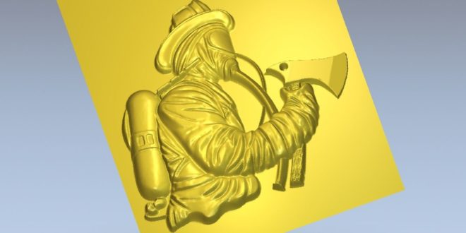 Emergency firefighter relief cnc router stl to download