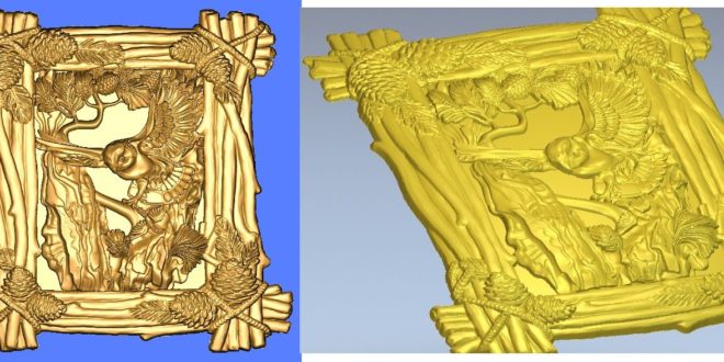 Owl frame 3d frame panel to cnc router woodwork