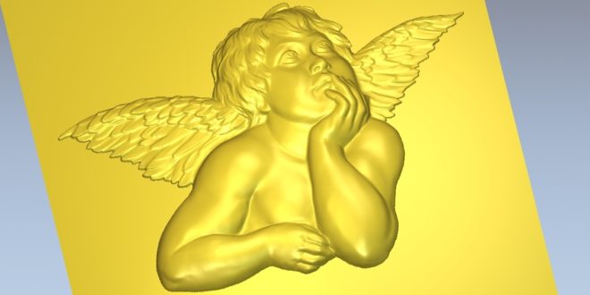 3D Cupid Relief STL Valentines day File Download