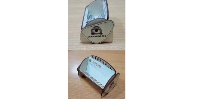 Business card holder laser cut file vector cnc