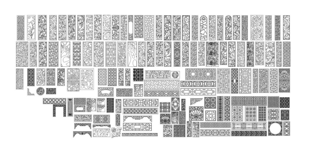 Pack Patterns CDR Corel only vectors ScrollWork – DXF DOWNLOADS – Files ...