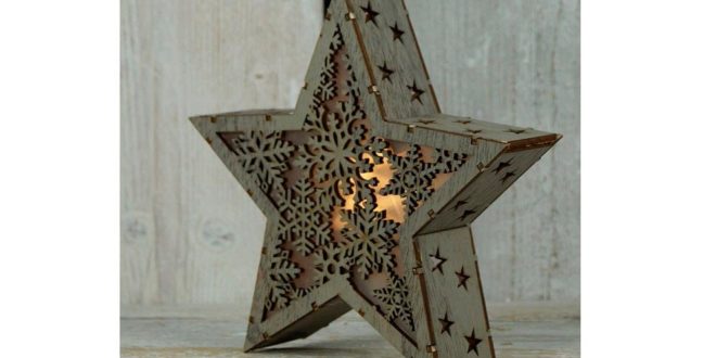 Star light box to laser cut file vectors download cdr dxf