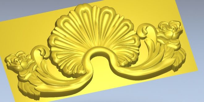 3d floral ornament stl file cnc router flowers