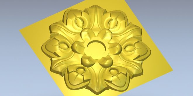 Flower relief for cnc router