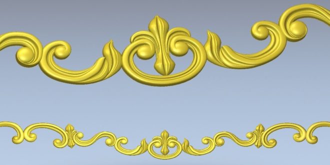 Floral decorative ornament stl download