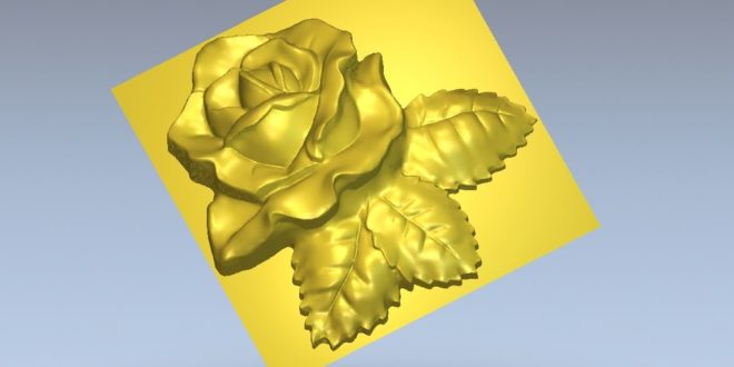 Flower STL relief to cnc router