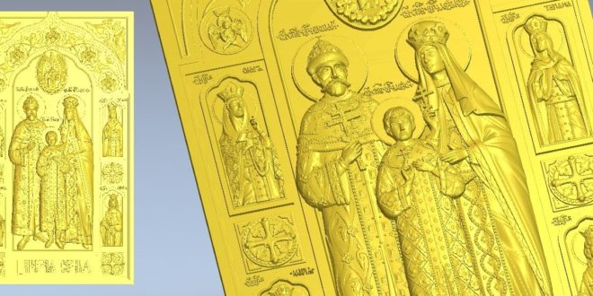 3D stl File cnc router Relief of religious saints