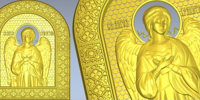 Angel 3d STL Model for CNC Router Engraver Carving Machine Relief Artcam Aspire