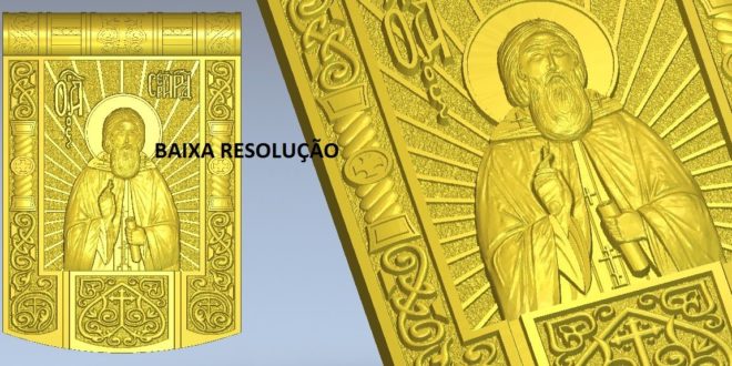 Catholic icon for CNC Router Artcam Cut3D Aspire Vcarve 1050