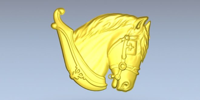 Relief stl horse head cnc router file download