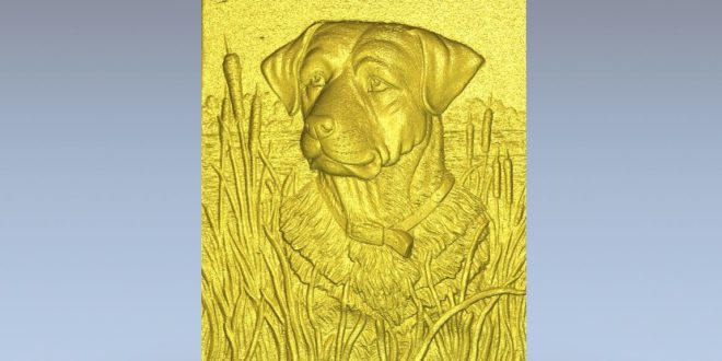 Dog panel relief for cnc router file