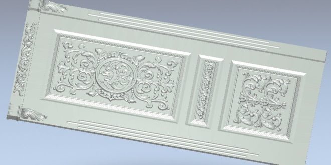 3d decorated door file to cnc